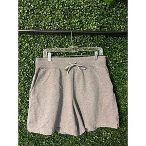 Lululemon All Yours High Rise Short *7" Heathered Core Medium Grey Sz 12